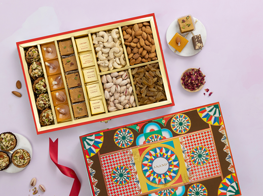 Anand's Assorted Sweets Gift Box - The Bhosphorus Gift Box (775gms)