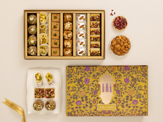 Anand's Assorted Sweets Gift Box - Ethereal Aqua (815g)
