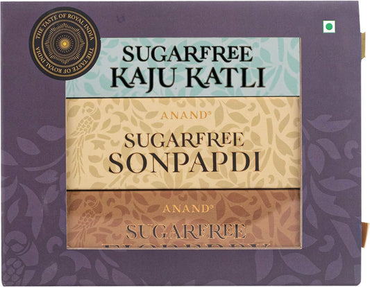 Anand Sugar free Combo Pack, (Sugar free Soan Papdi, Sugar Free Figberry,Sugar free Kaju katli)