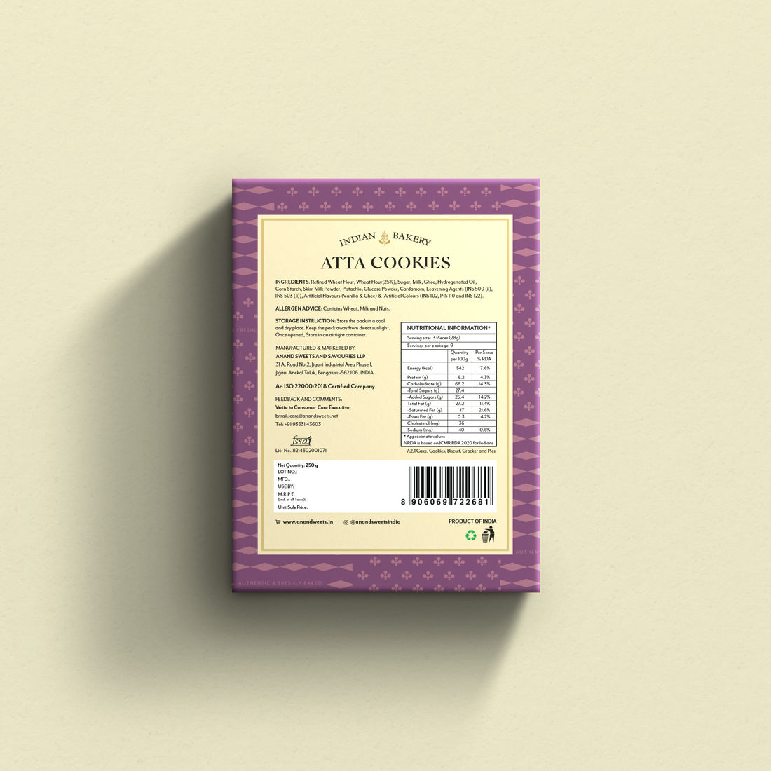Atta Cookies 200 gm