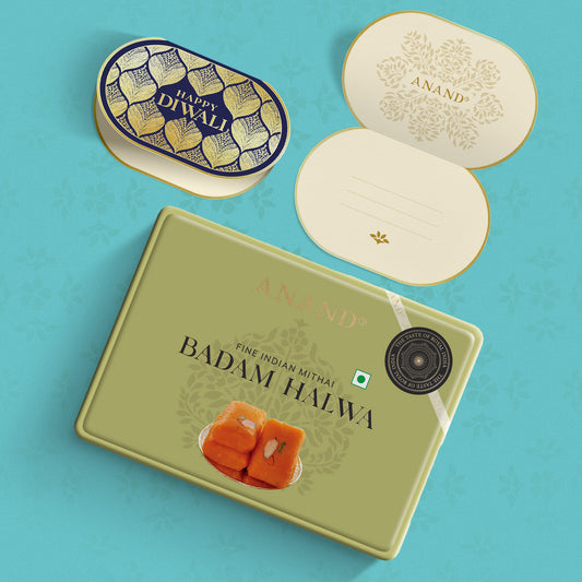 Badam Halwa Tin Box 250 gm For Diwali