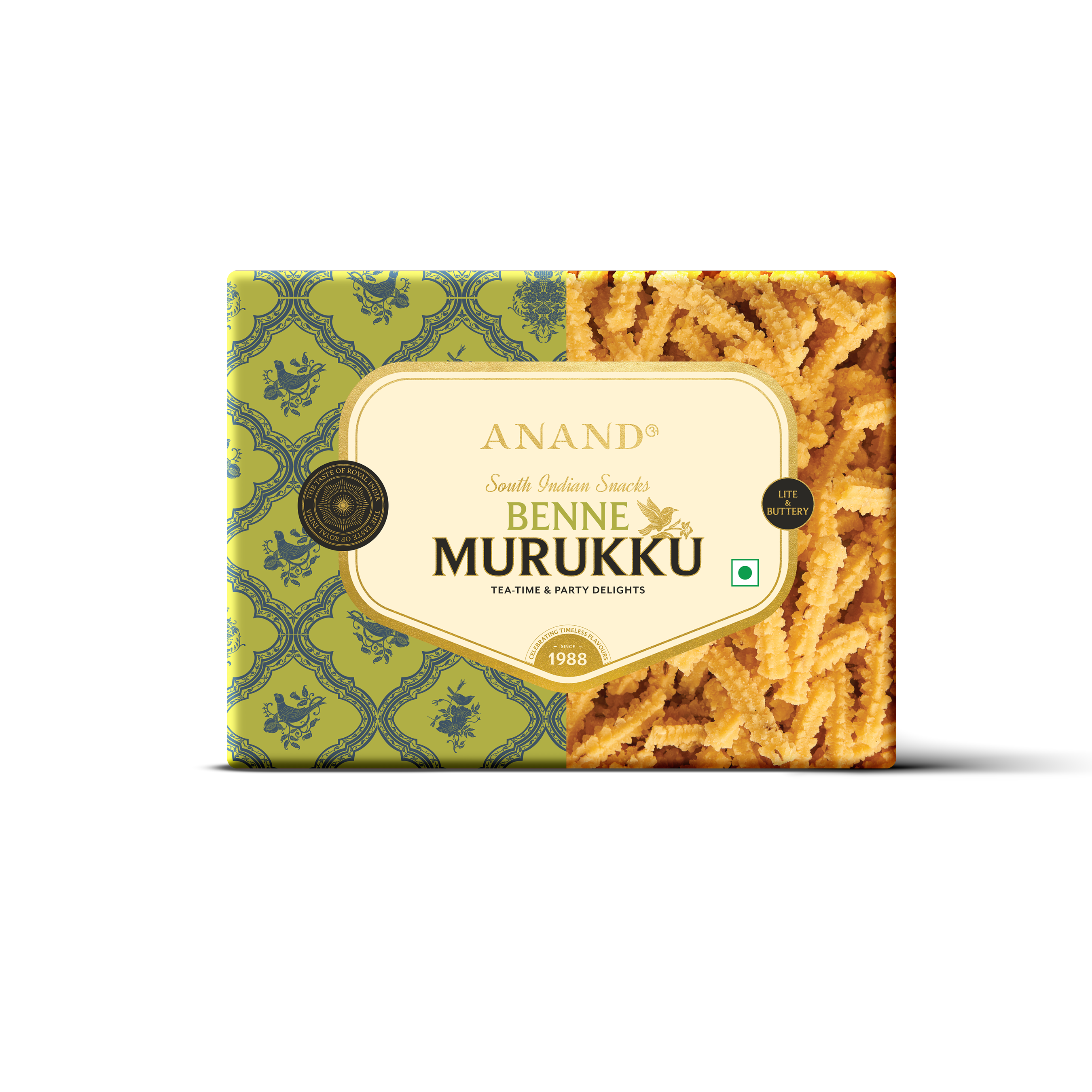 Benne Murukku, 200Gm Pack Of 1, Buttery & Crispy Textured Namkeen, Purity In Every Bite, Authenticlly Crafted Snacks, Sweets & Savouries