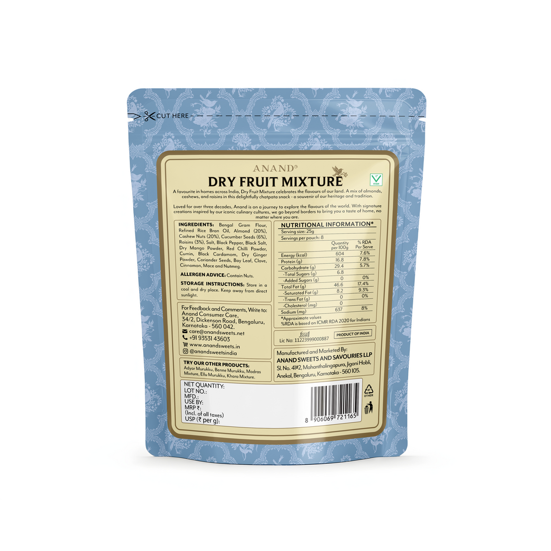 Dry Fruit Mixture Pack 200g