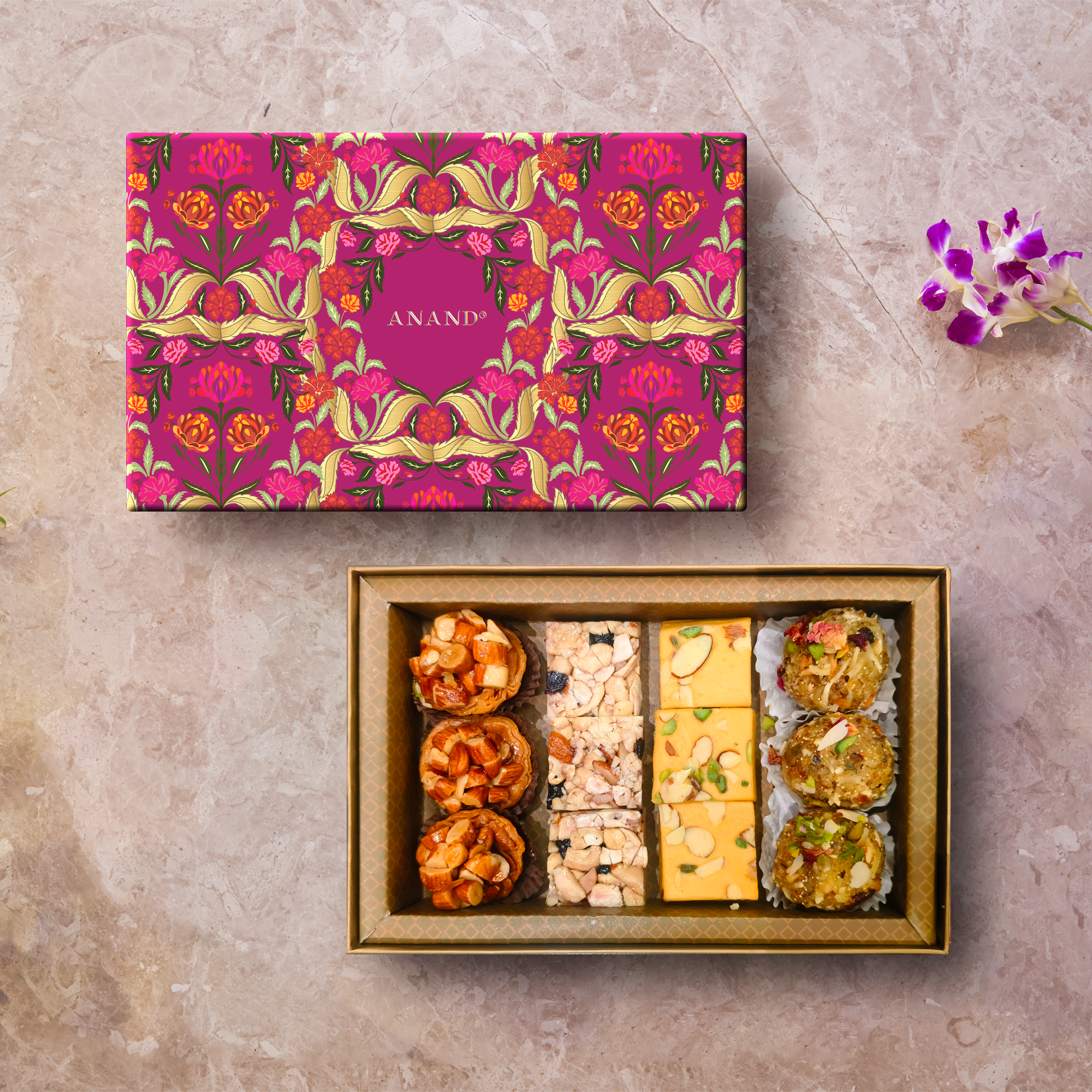 Anand  Assorted Sweets Gift Box 500g