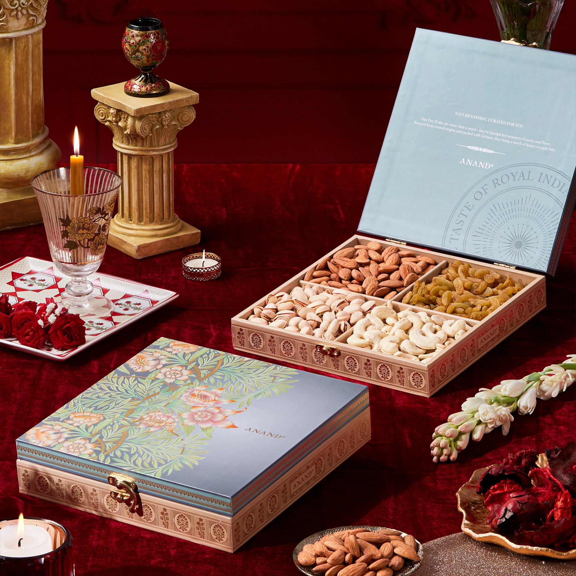 MOGRA Dry Fruits Wooden Box 400g
