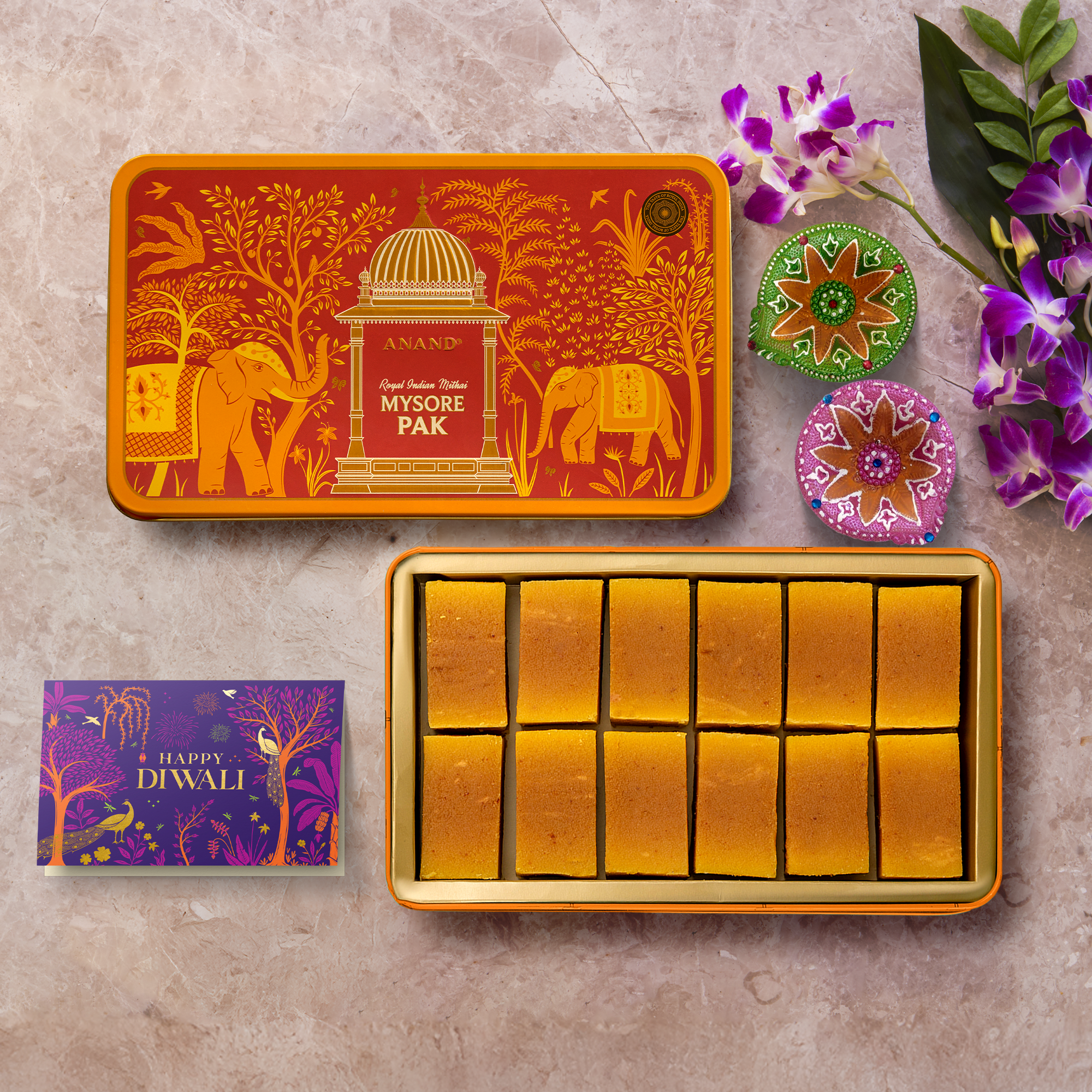 Diwali Special Mysore Pak Celebration Tin 500g
