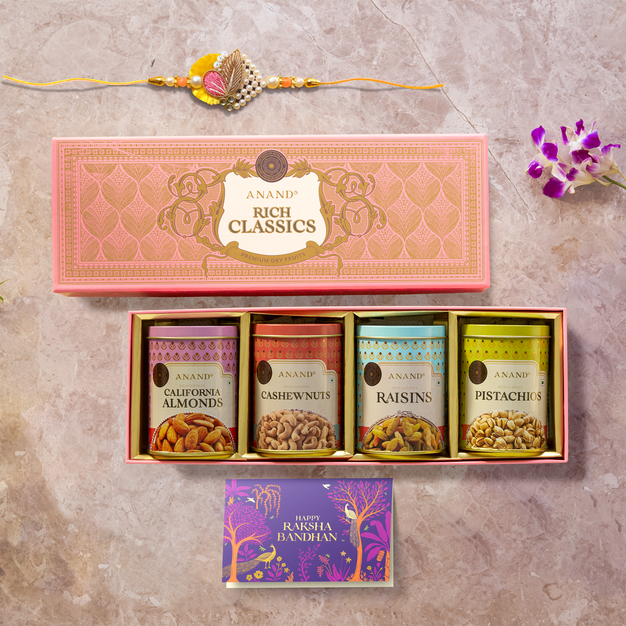 Raksha Bandhan Special RICH CLASSICS Dry Fruits 4 Jar Pack